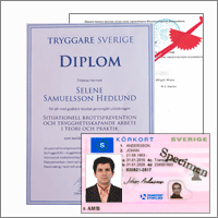 Перевод паспортов, дипломов, удостоверений со шведского