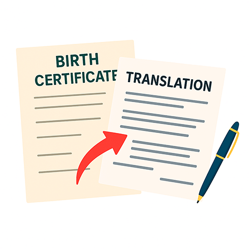 срочный перевод свидетельства о рождении