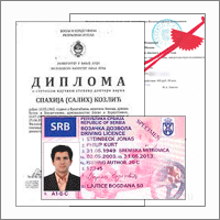 Перевод паспортов, справок, удостоверения, прав на сербский